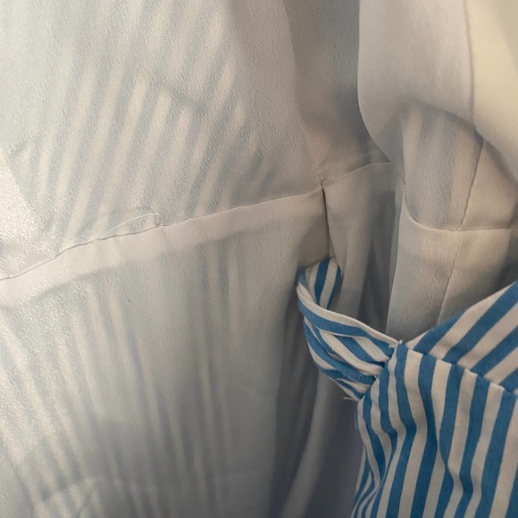 J. Crew Wrap dress in striped cotton poplin 00 - Picture 5 of 7